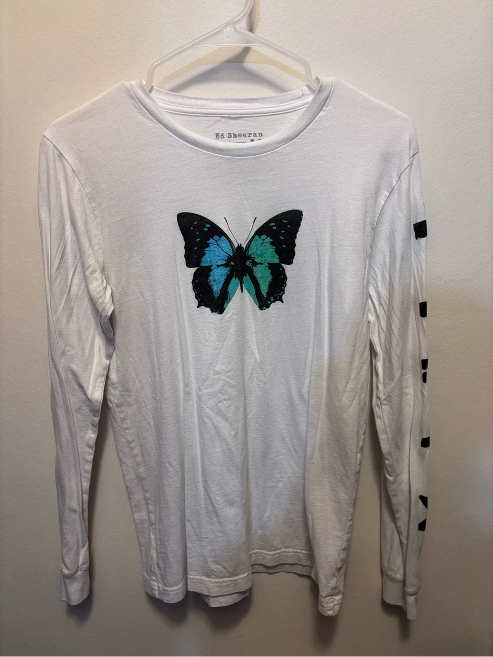 Ed Sheeran Math Tour Long-Sleeve Butterfly Graphic Tee